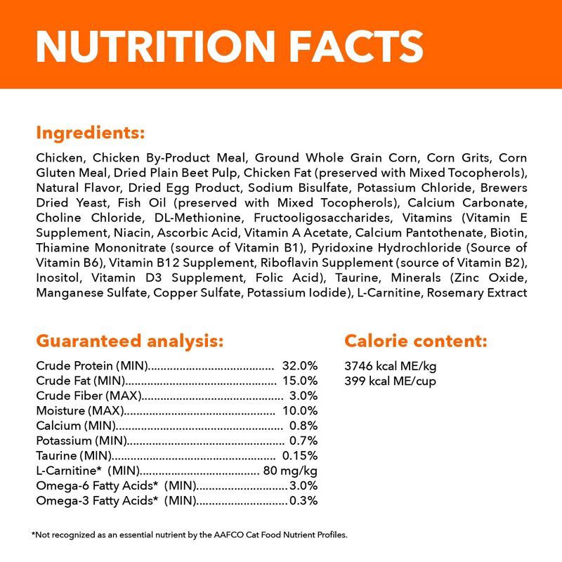 slide 12 of 12, IAMS Proactive Health Chicken Flavor Dry Cat Food - 7lbs, 7 lb