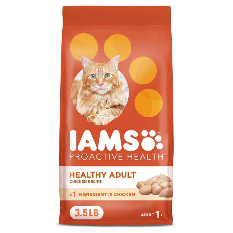slide 1 of 10, IAMS Proactive Health Chicken Flavor Dry Cat Food - 3.5lbs, 3.5 lb