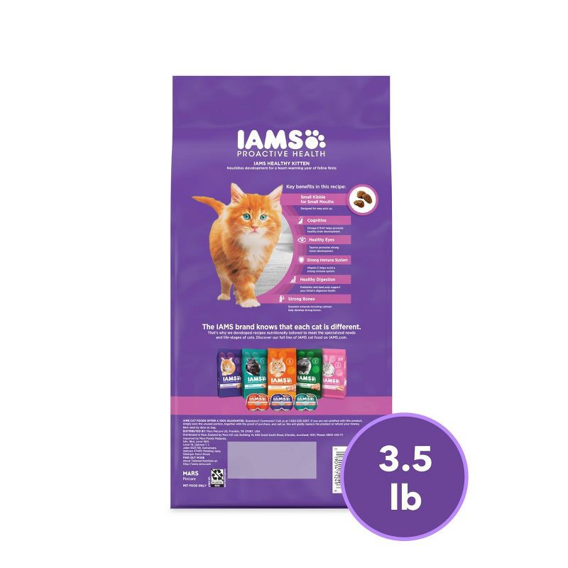 slide 8 of 12, IAMS Proactive Health with Chicken Kitten Premium Dry Cat Food - 3.5lbs, 3.5 lb