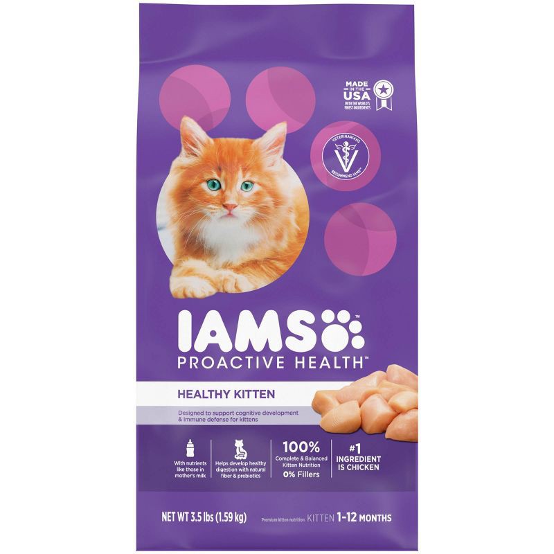 slide 1 of 10, IAMS Proactive Health with Chicken Kitten Premium Dry Cat Food - 3.5lbs, 3.5 lb