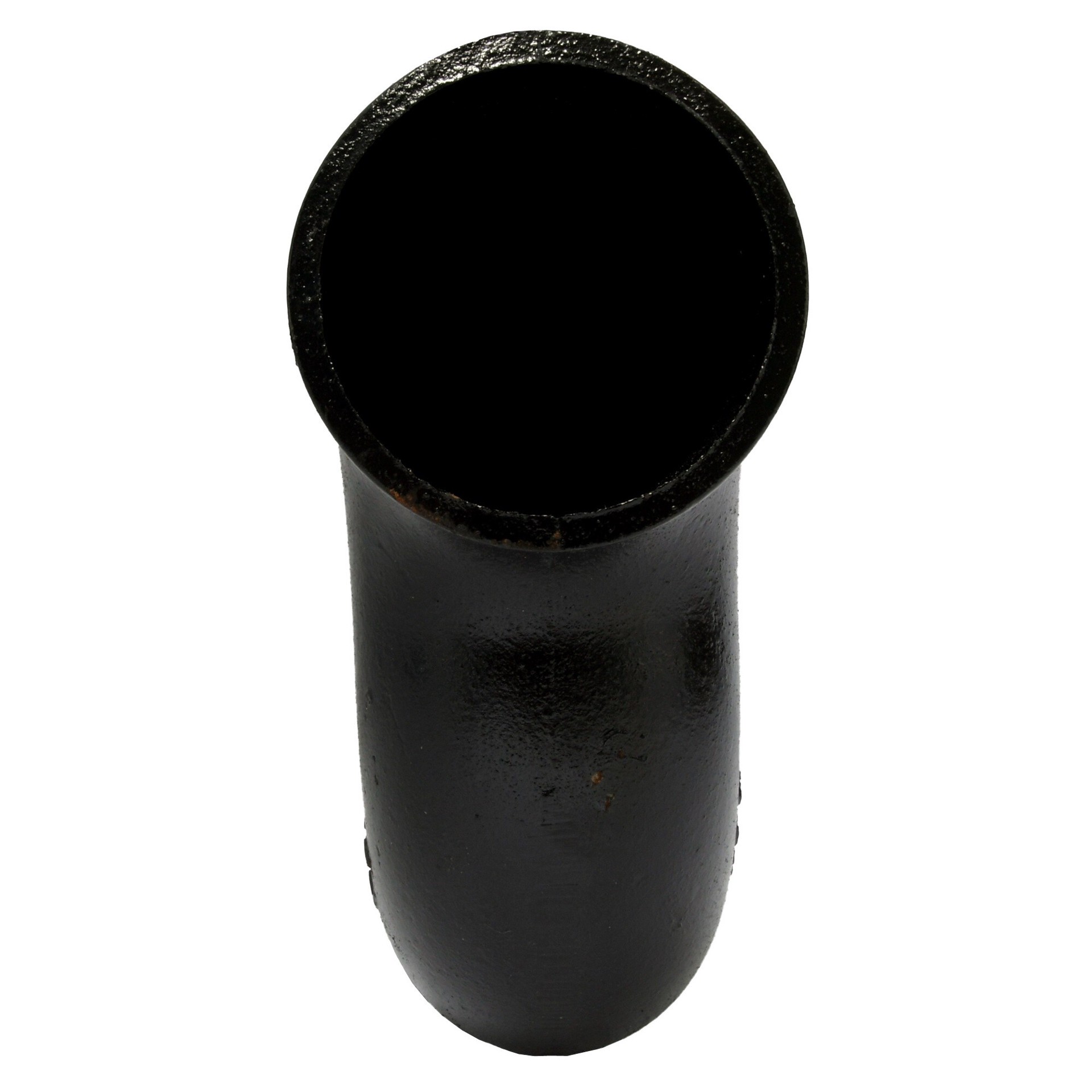 slide 2 of 6, Charlotte Pipe 4-in Black Cast Iron P-Trap for Non-Potable Water, NSF Safety Listed, DWV Application, Spigot Connection, 1 ct