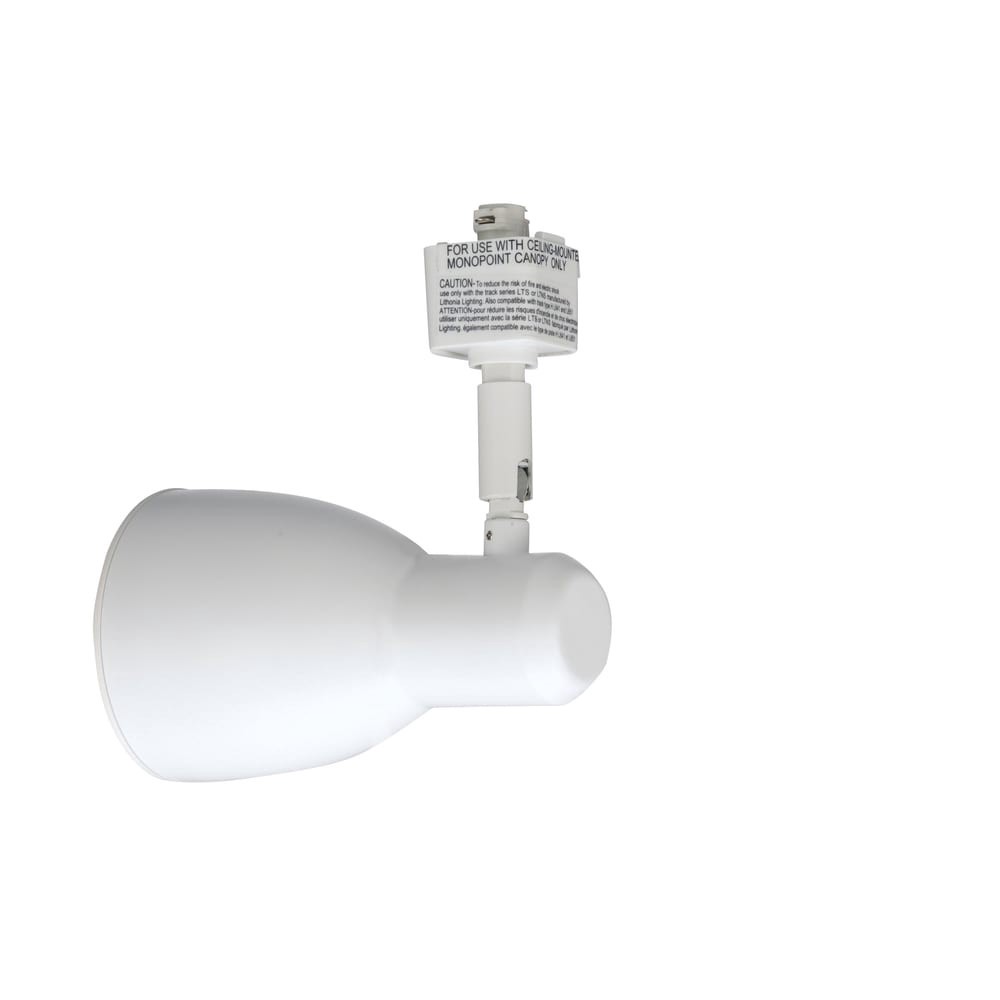 slide 3 of 5, Lithonia Lighting LTHNSTBF Series Head 1 -Light Matte Matte White dimmable Integrated Step Head(s) for Linear Track Lights, 1 ct