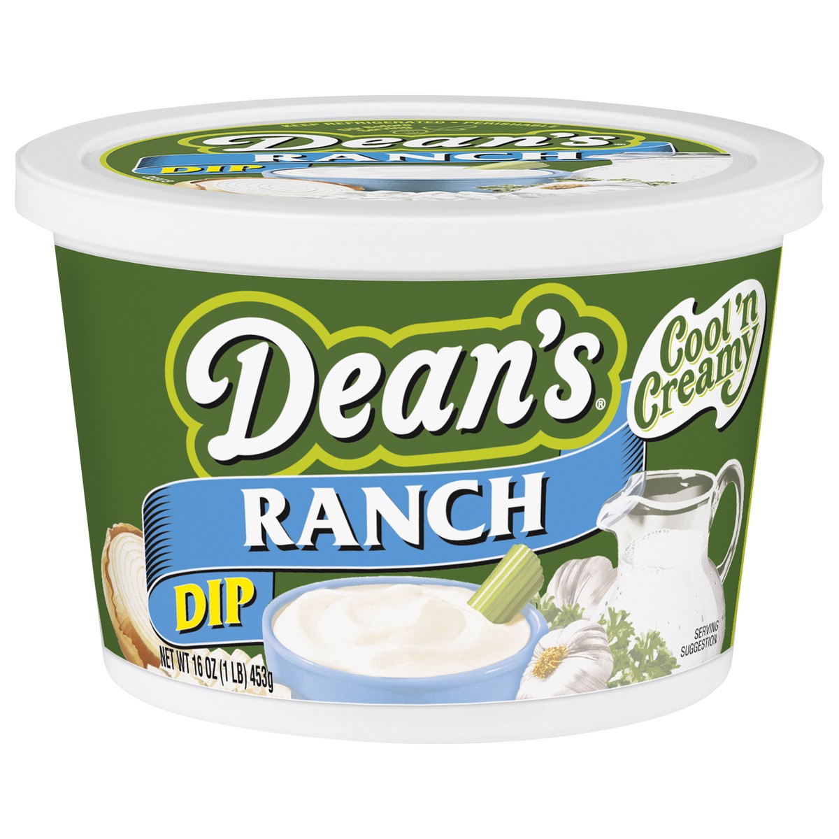 slide 1 of 12, Dean's Ranch Dip 16 oz, 16 oz