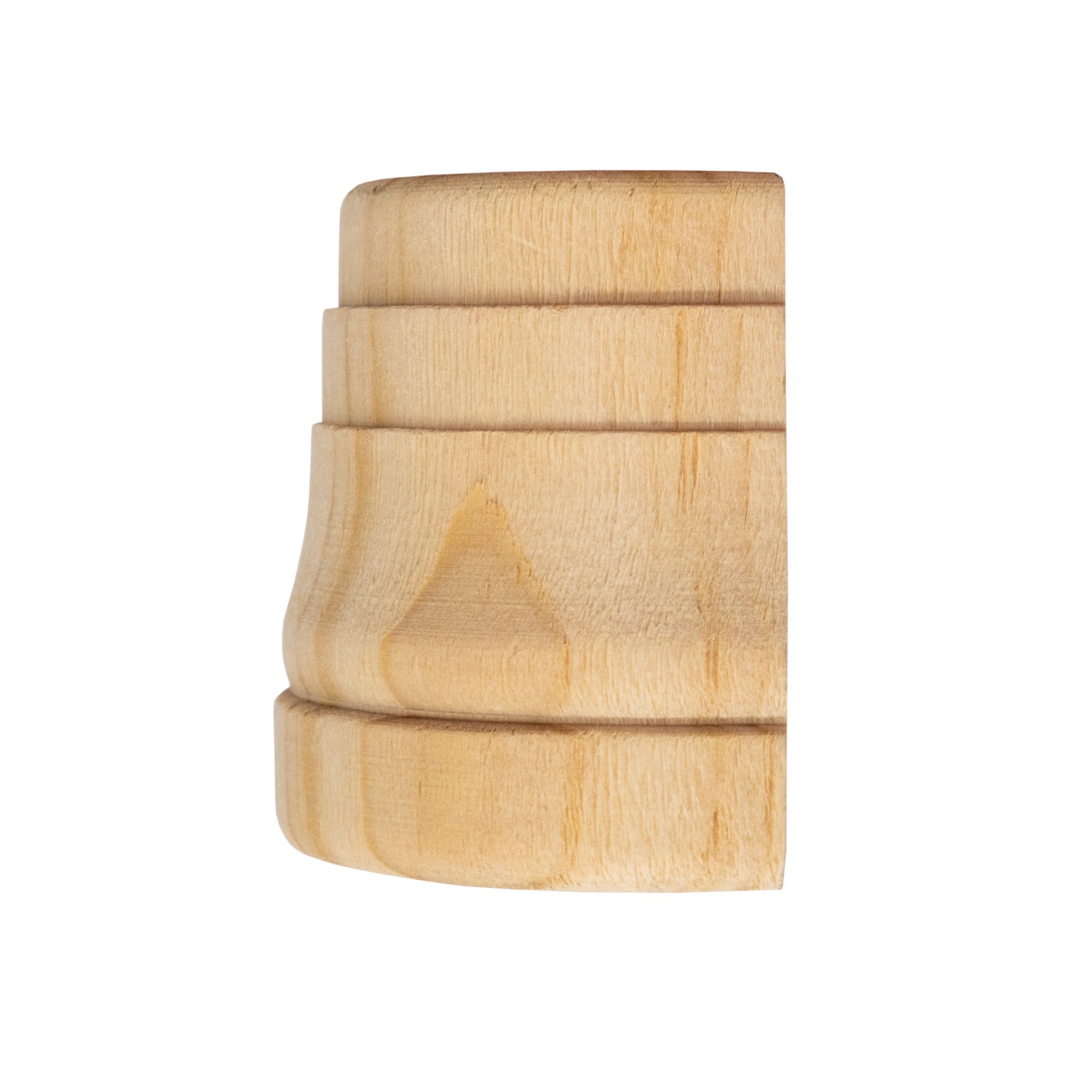 slide 3 of 6, RELIABILT 3-1/4-in x 9/16-in Interior Unfinished 3367 Outside corner Baseboard Moulding Block, 1 ct