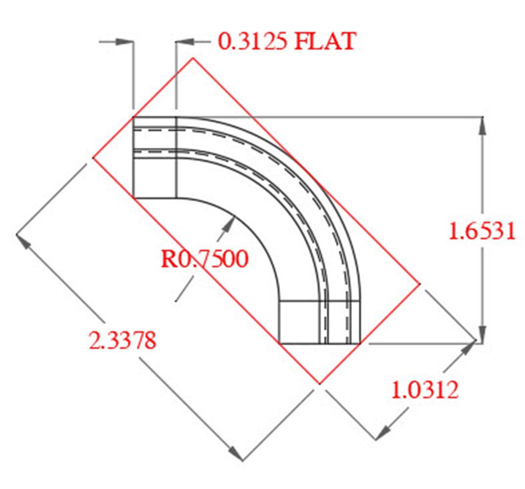 slide 6 of 6, RELIABILT 2-1/4-in x 9/16-in Interior Unfinished 356 Outside corner Baseboard Moulding Block, 1 ct