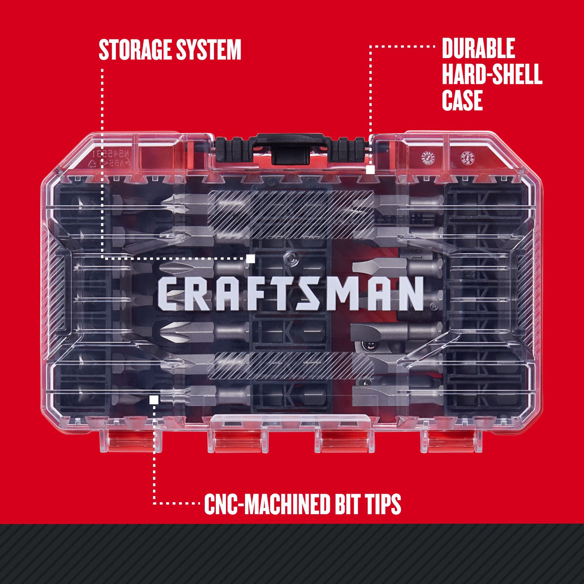 slide 3 of 6, CRAFTSMAN Screwdriver Bit Set 47 -Piece, 1 ct