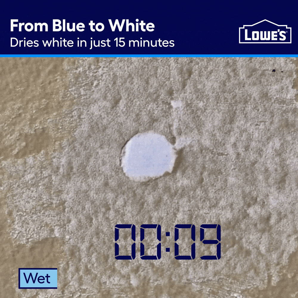 slide 2 of 6, 3M Blue-to-White Blue Interior/Exterior Color-Changing , Heavy Duty , Waterproof , Spackling 8 Ounce(s) Kit, 1 ct