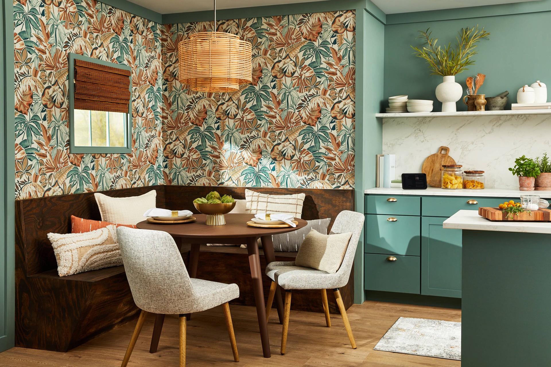 slide 2 of 6, allen + roth Brown Wood Coastal Decorative plate, 1 ct