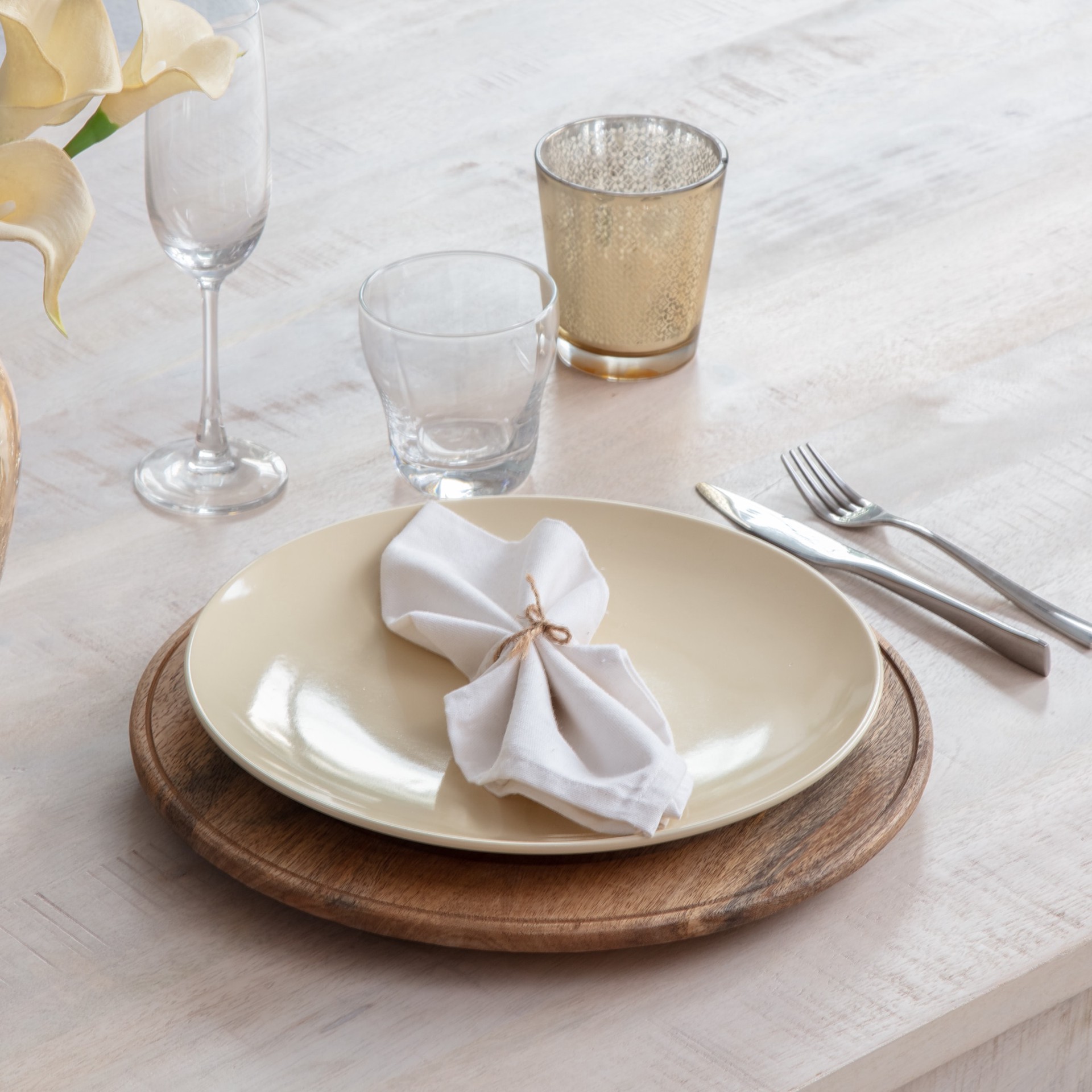 slide 3 of 6, allen + roth Brown Wood Coastal Decorative plate, 1 ct