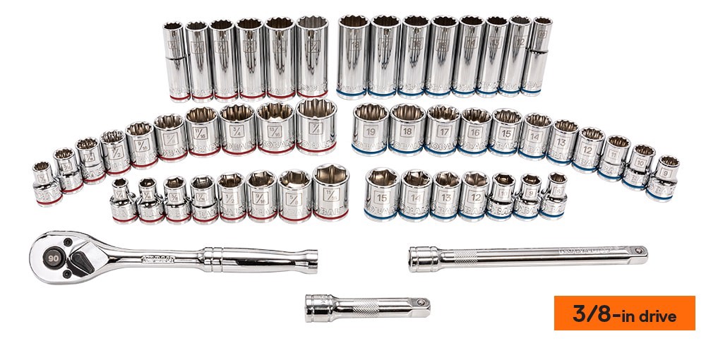 slide 4 of 6, Kobalt 227 -Piece Standard (SAE) and Metric Mechanics Tool Set with Hard Case, 1 ct