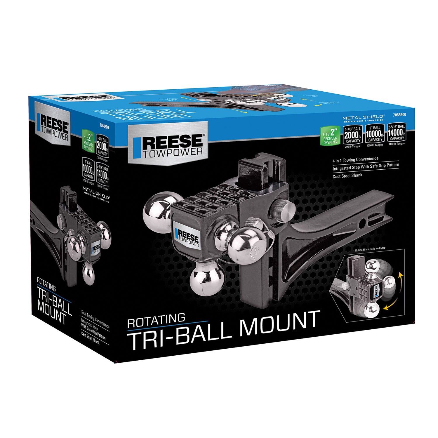 slide 3 of 6, Reese Towpower 10.5-in Drop 2-in Receiver Multi Adjustable Interchangeable Hitch Mount, 1 ct