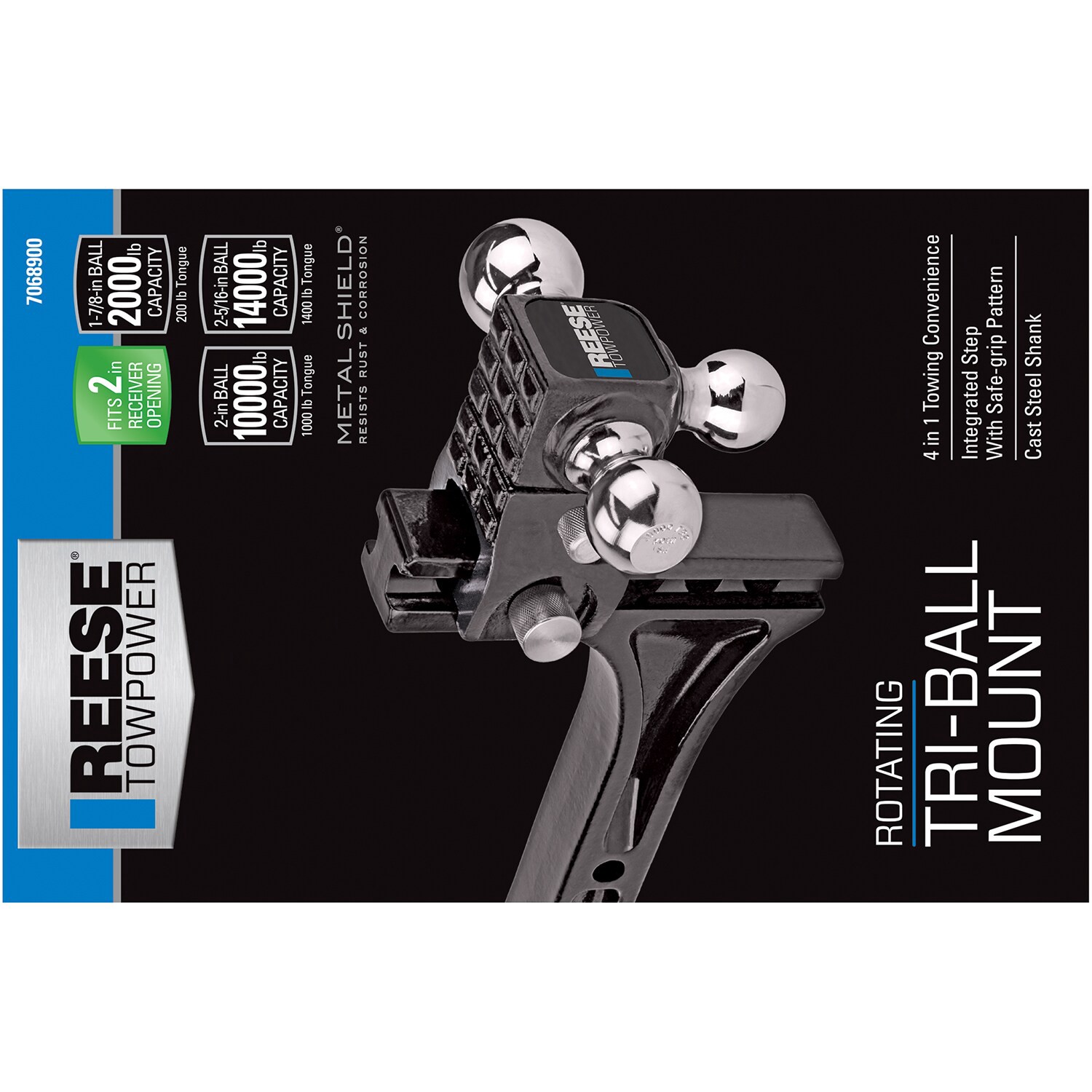slide 6 of 6, Reese Towpower 10.5-in Drop 2-in Receiver Multi Adjustable Interchangeable Hitch Mount, 1 ct