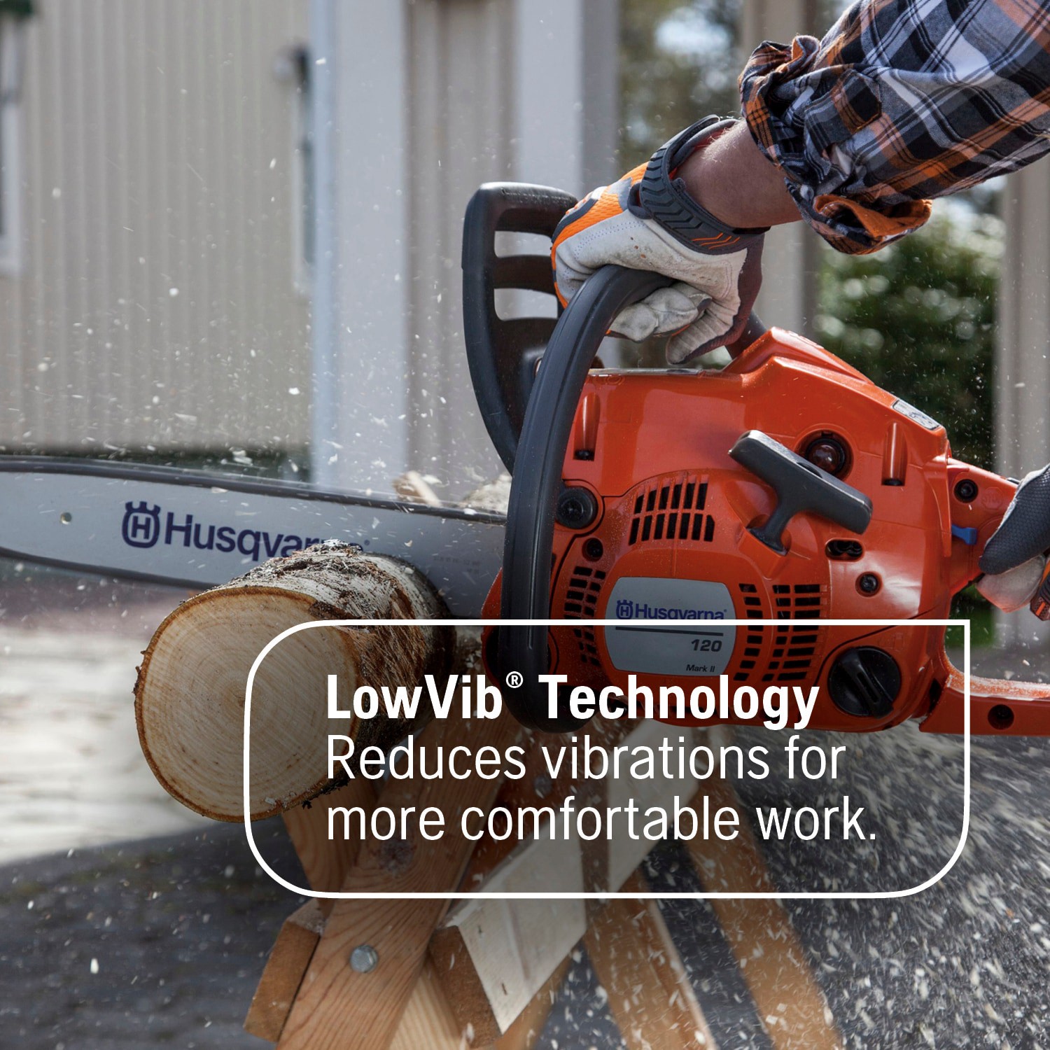 slide 5 of 6, Husqvarna 120 38.2-cc 2-cycle 14-in Gas Chainsaw, 1 ct