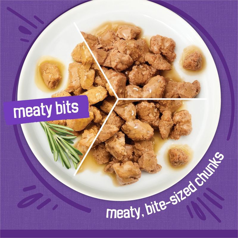 slide 3 of 16, Purina Friskies Meaty Bits Gourmet Grill, Chicken & Beef Wet Cat Food - 5.5oz/12ct Variety Pack, 12 ct; 5.5 oz