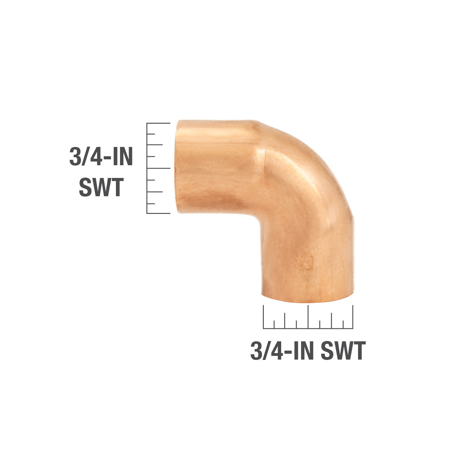 slide 3 of 6, Streamline 3/4-in 90-Degree Copper Short Radius Elbow (10-Pack), 1 ct