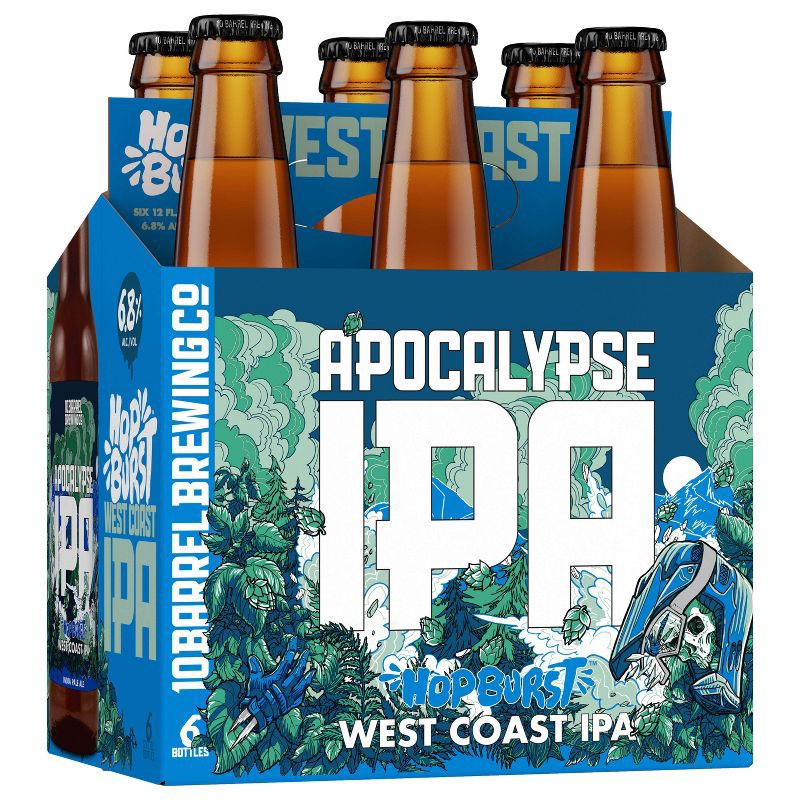 slide 2 of 8, 10 Barrel Brewing Co. 10 Barrel Apocalypse IPA Beer - 6pk/12 fl oz Bottles, 6 ct; 12 fl oz