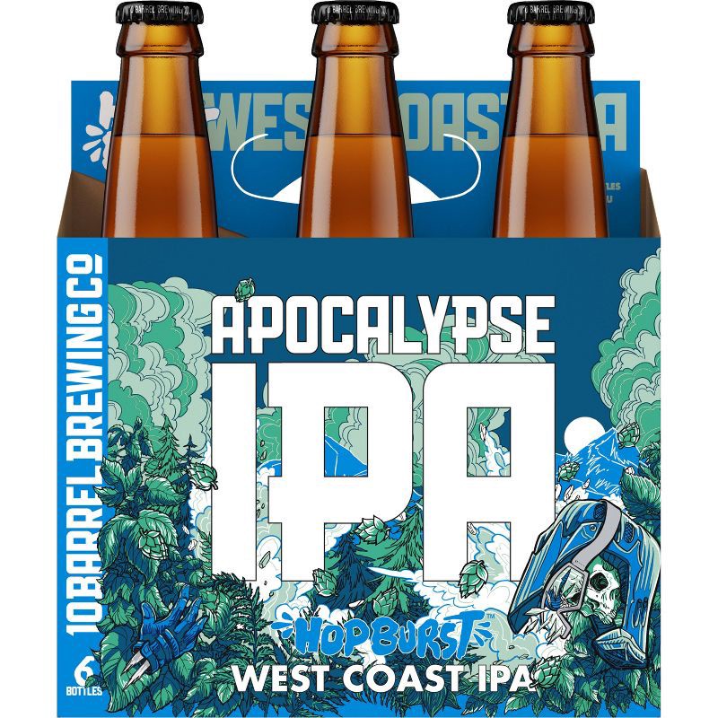 slide 4 of 8, 10 Barrel Brewing Co. 10 Barrel Apocalypse IPA Beer - 6pk/12 fl oz Bottles, 6 ct; 12 fl oz