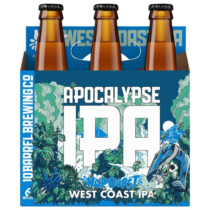 slide 5 of 8, 10 Barrel Brewing Co. 10 Barrel Apocalypse IPA Beer - 6pk/12 fl oz Bottles, 6 ct; 12 fl oz