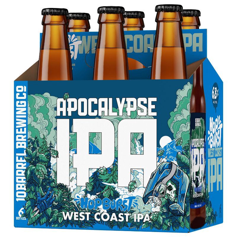 slide 6 of 8, 10 Barrel Brewing Co. 10 Barrel Apocalypse IPA Beer - 6pk/12 fl oz Bottles, 6 ct; 12 fl oz