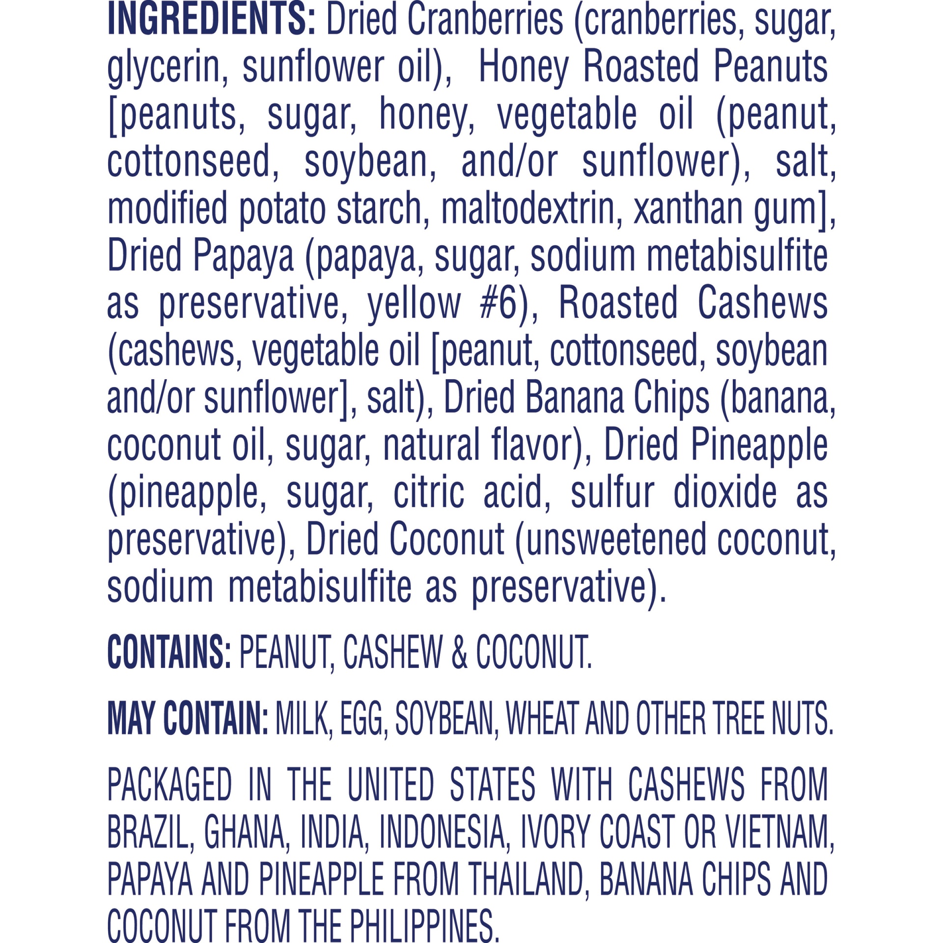 slide 4 of 4, Ocean Spray Craisins Fruit Nut Trail Mix, 5 oz