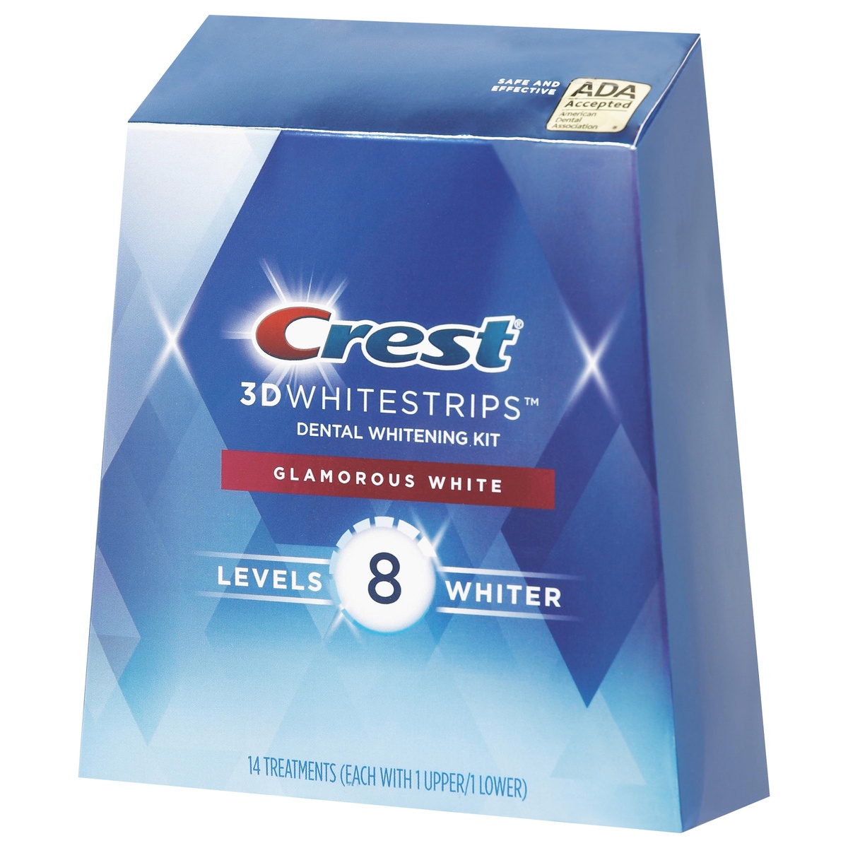 slide 3 of 9, Crest 3D Whitestrips Glamorous White Teeth Whitening Kit 14 Treatments, 14 ct
