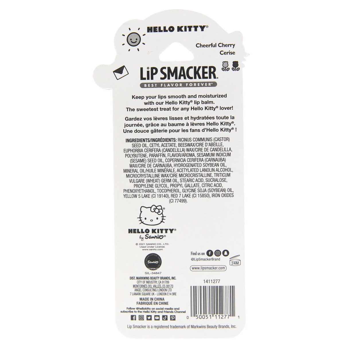 slide 2 of 5, Lip Smacker Lippy Pal Lip Balm Hello Kitty, 14 oz