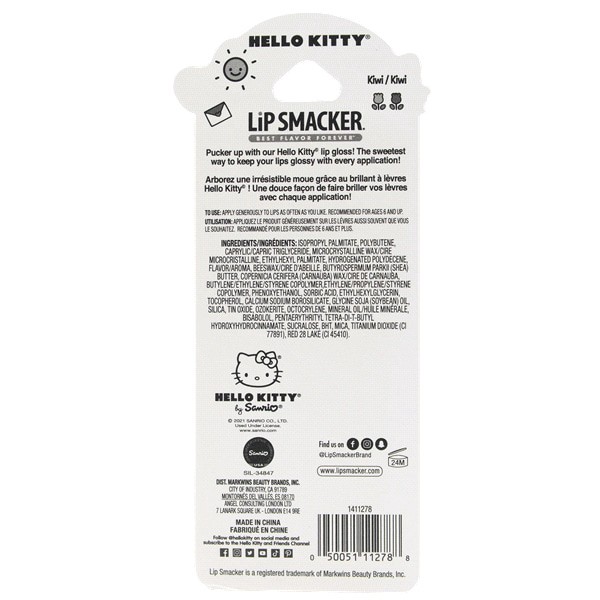 slide 4 of 5, Lip Smacker Lippy Pal Lip Gloss Hello Kitty, 0.14 oz