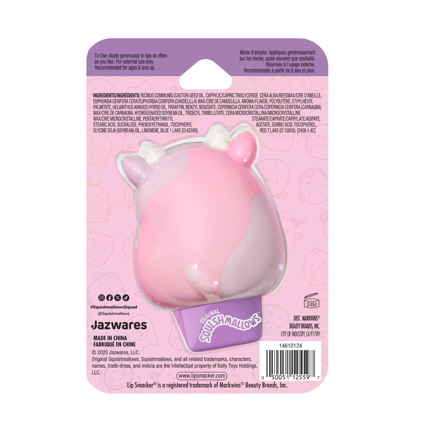 slide 2 of 4, Lip Smacker Squishmallows Lip Balm - Patty, 1 ct