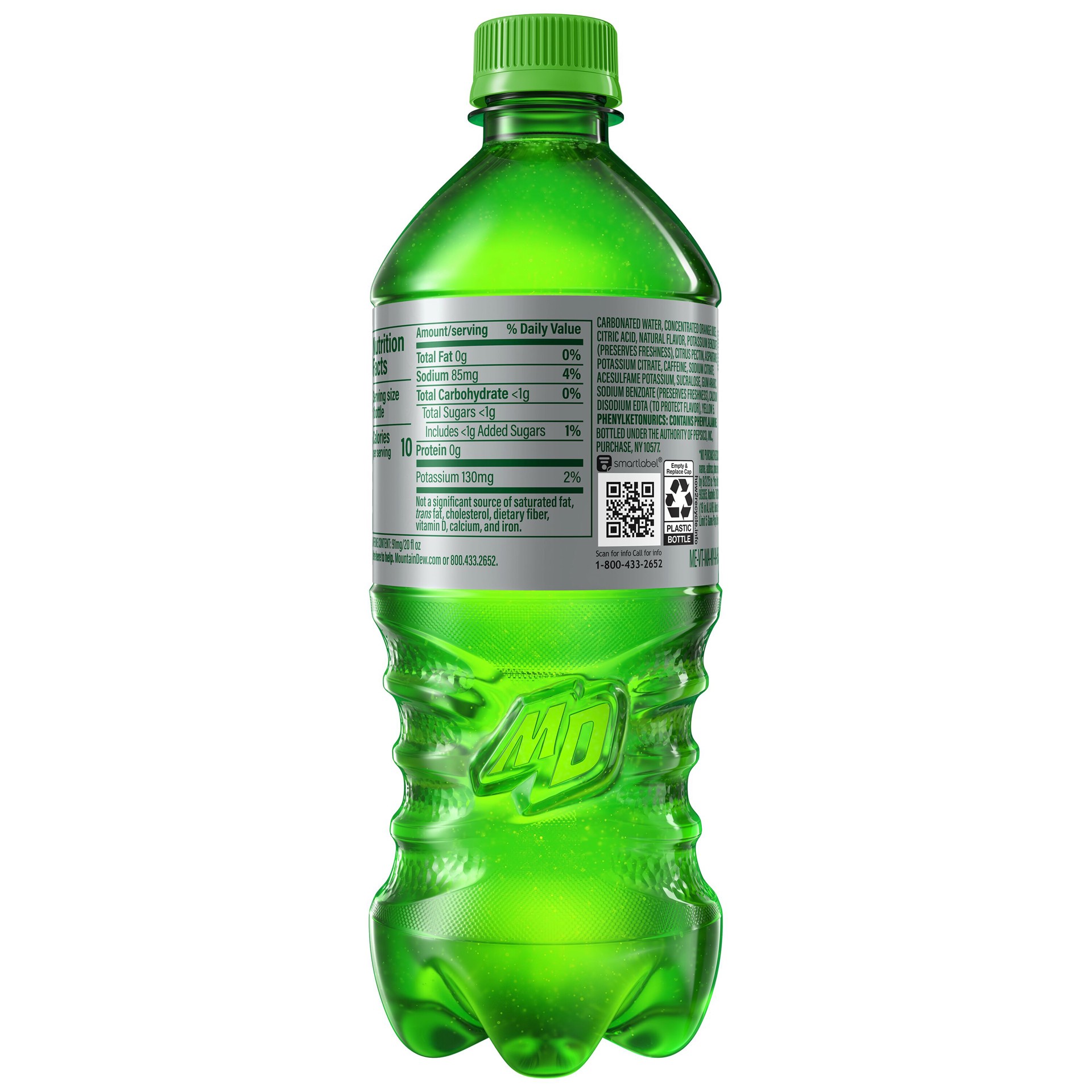 slide 3 of 5, Mtn Dew 20 - fl oz Diet Soft Drink, 1 ct