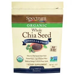 Spectrum Essentials Organic Whole Chia Seed Dietary Supplement - 12 oz