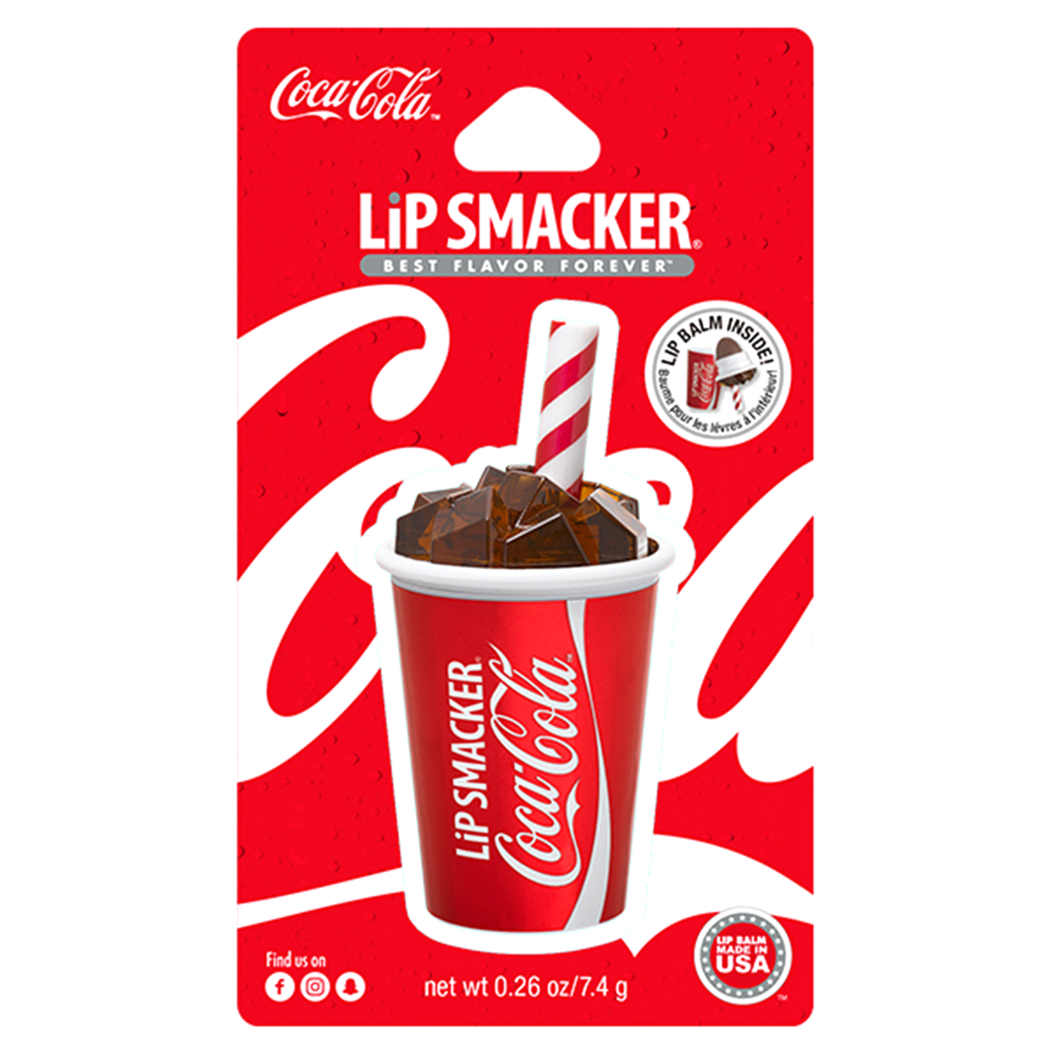 slide 1 of 1, Lip Smacker Coca-Cola Lip Balm 0.26 oz, 0.26 oz