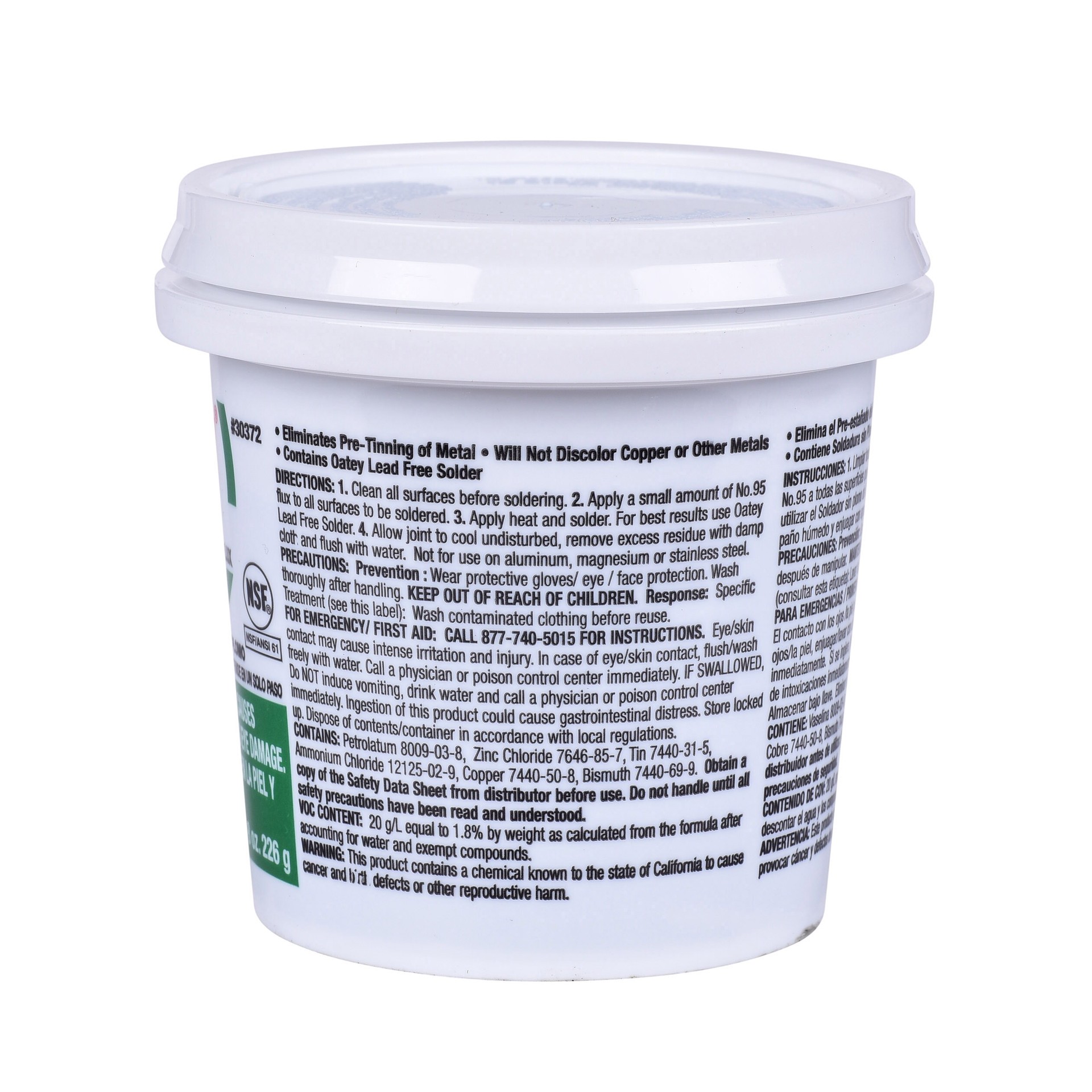 slide 4 of 4, Oatey 8-fl oz Tinning Soldering Flux, 1 ct