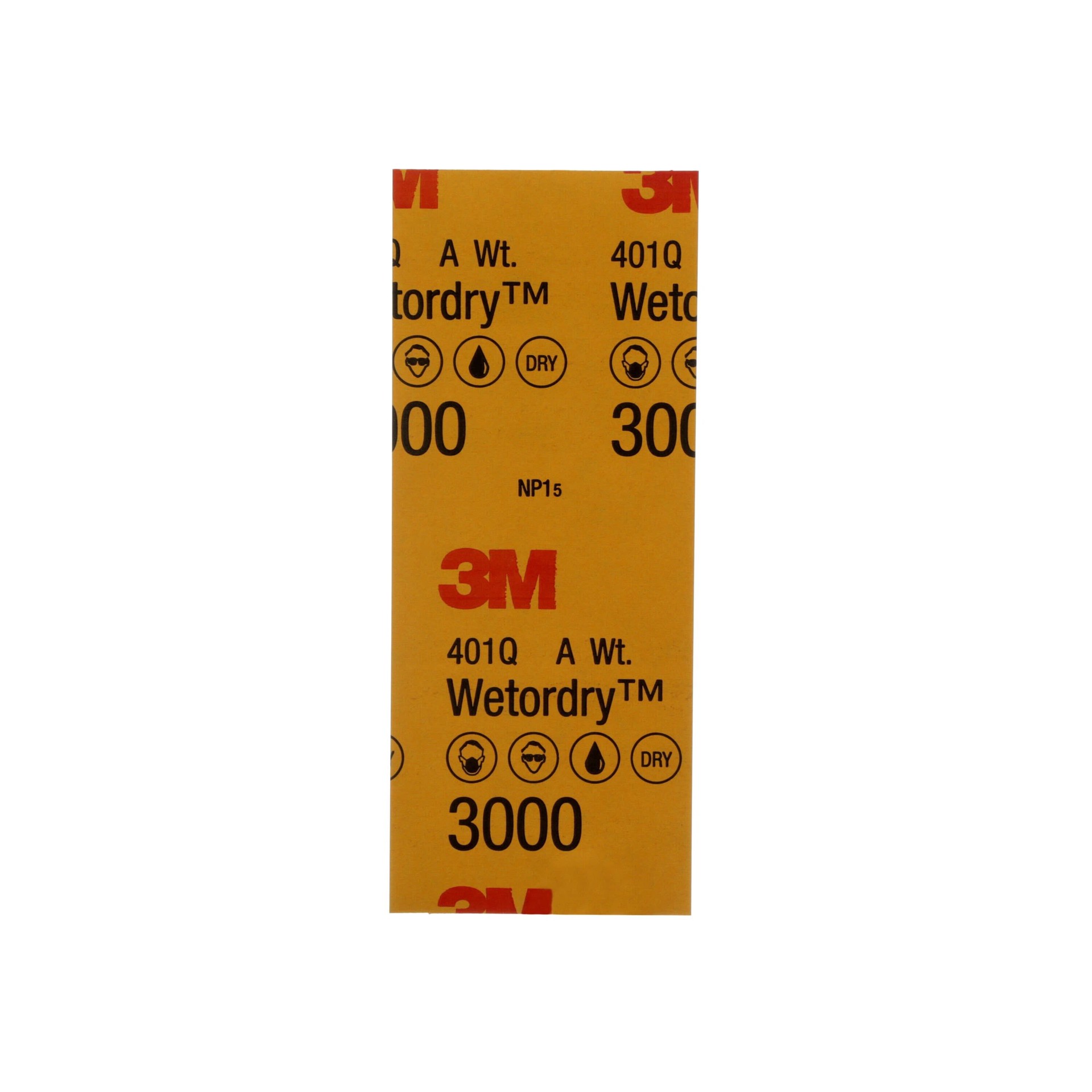 slide 5 of 6, 3M Wetordry Sanding Sheets Ultra fine 3000 -Grit Sheet Sandpaper 9-in W x 3.66-in L 10 -Pack, 1 ct