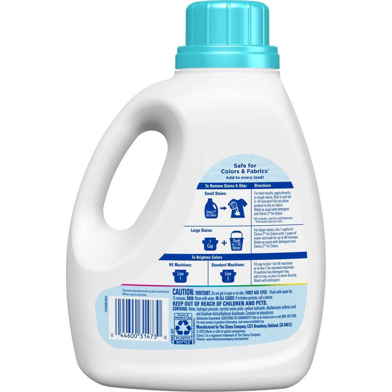 slide 11 of 15, Clorox 2 for Colors - Free & Clear Stain Remover and Color Brightener - 88oz, 88 oz