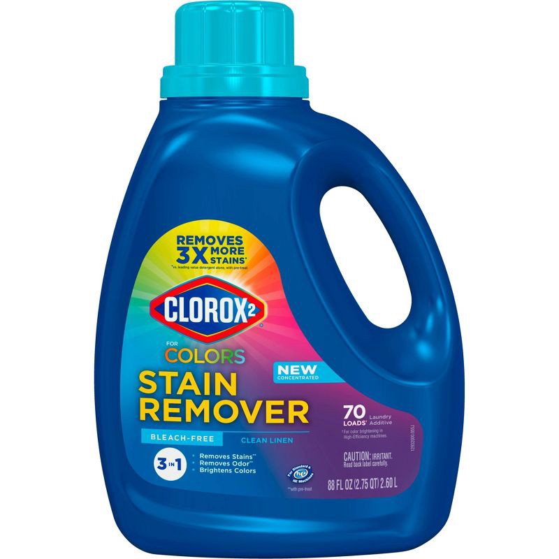 slide 2 of 15, Clorox 2 for Colors - Stain Remover and Color Brightener - Clean Linen - 88oz, 88 oz