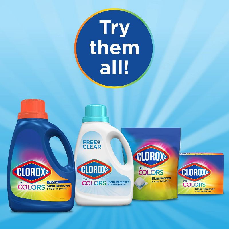 slide 8 of 15, Clorox 2 for Colors - Stain Remover and Color Brightener - Clean Linen - 88oz, 88 oz