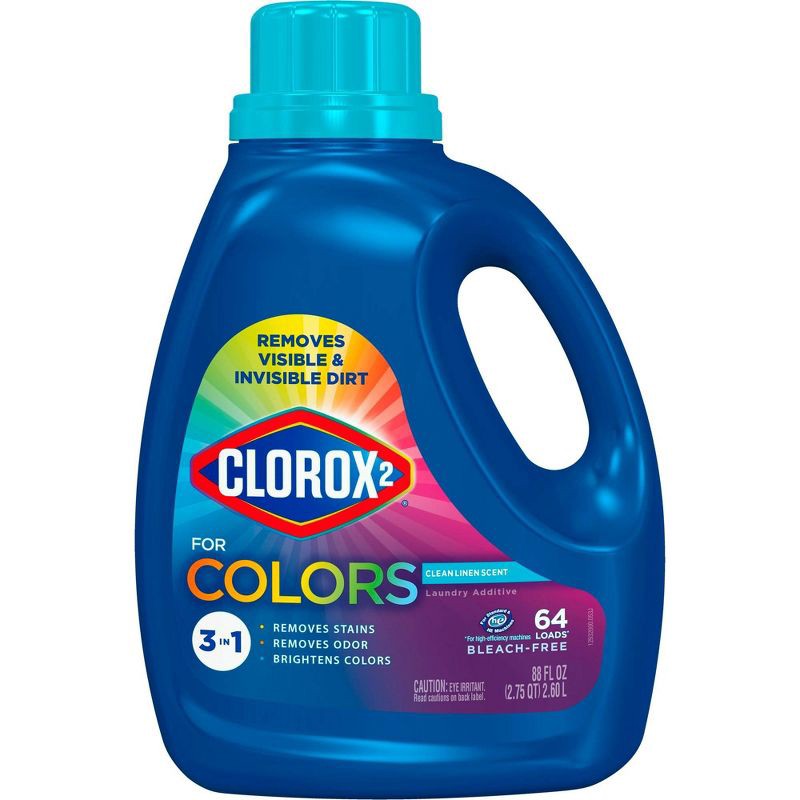 slide 1 of 6, Clorox 2 for Colors - Stain Remover and Color Brightener - Clean Linen - 88oz, 88 oz
