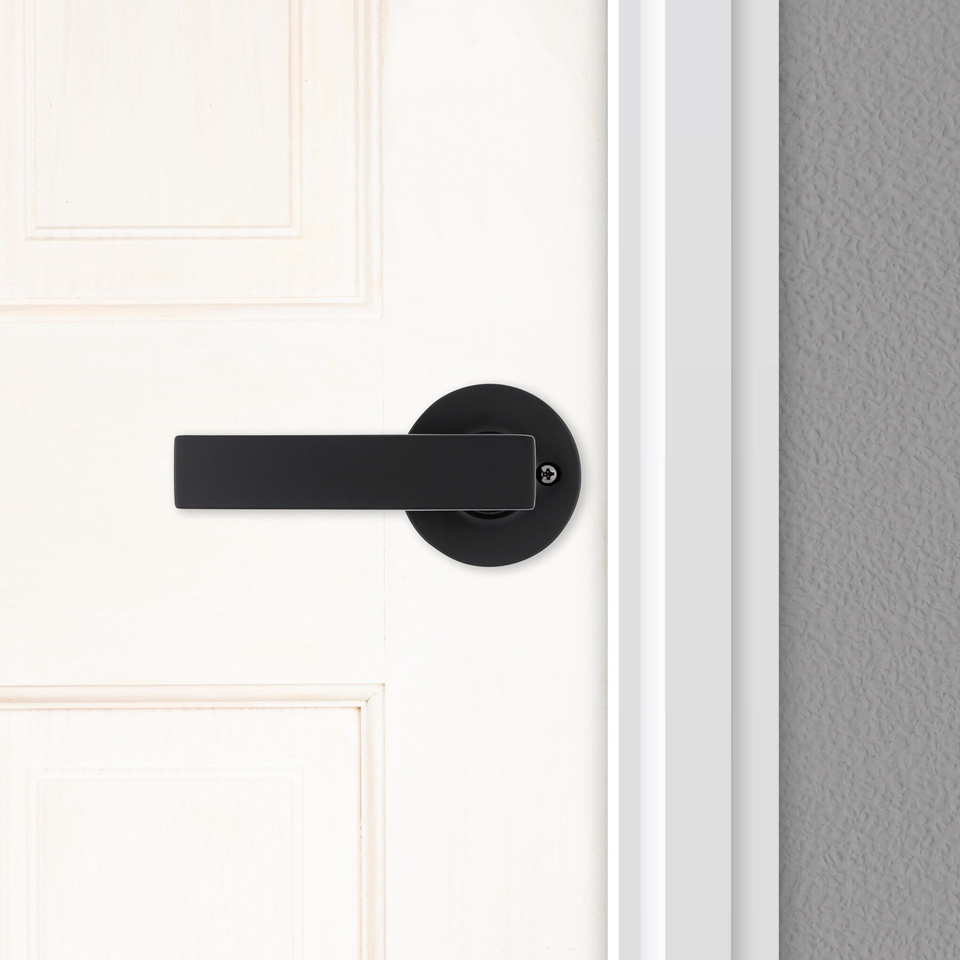 slide 5 of 6, RELIABILT Kinross Matte Black Interior or Exterior Dummy Door Handle, 1 ct