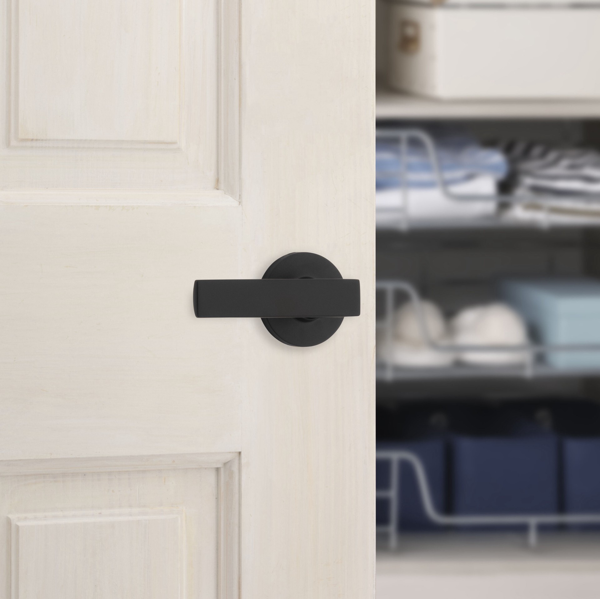slide 6 of 6, RELIABILT Kinross Matte Black Interior or Exterior Dummy Door Handle, 1 ct