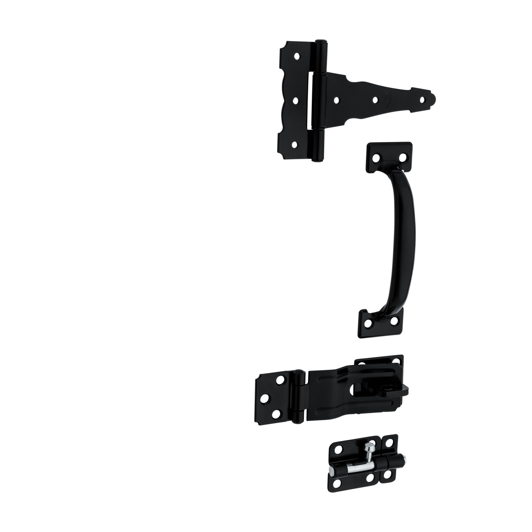 slide 2 of 6, National Hardware 4-in Black Gate kit, 1 ct