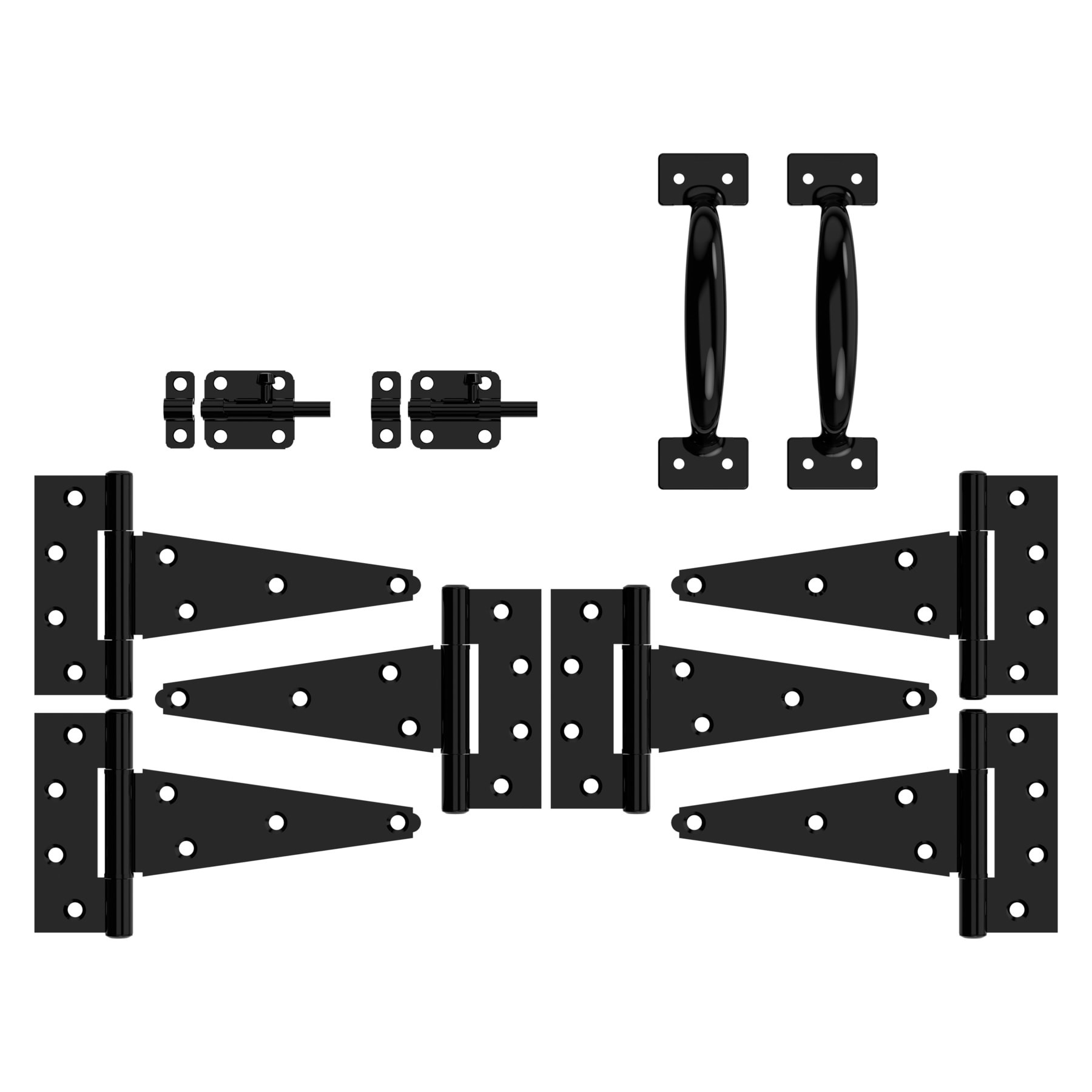 slide 3 of 6, National Hardware 4-in Black Gate kit, 1 ct