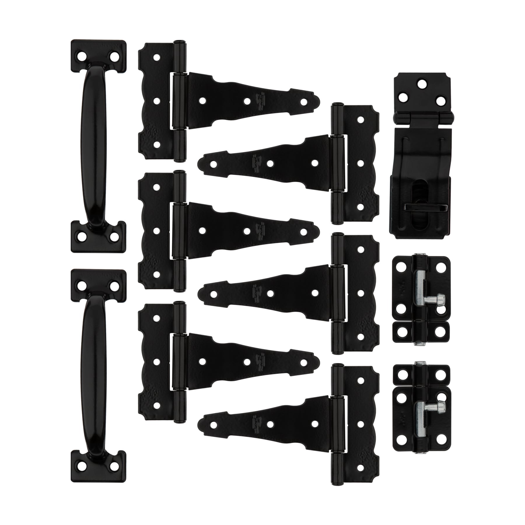 slide 4 of 6, National Hardware 4-in Black Gate kit, 1 ct
