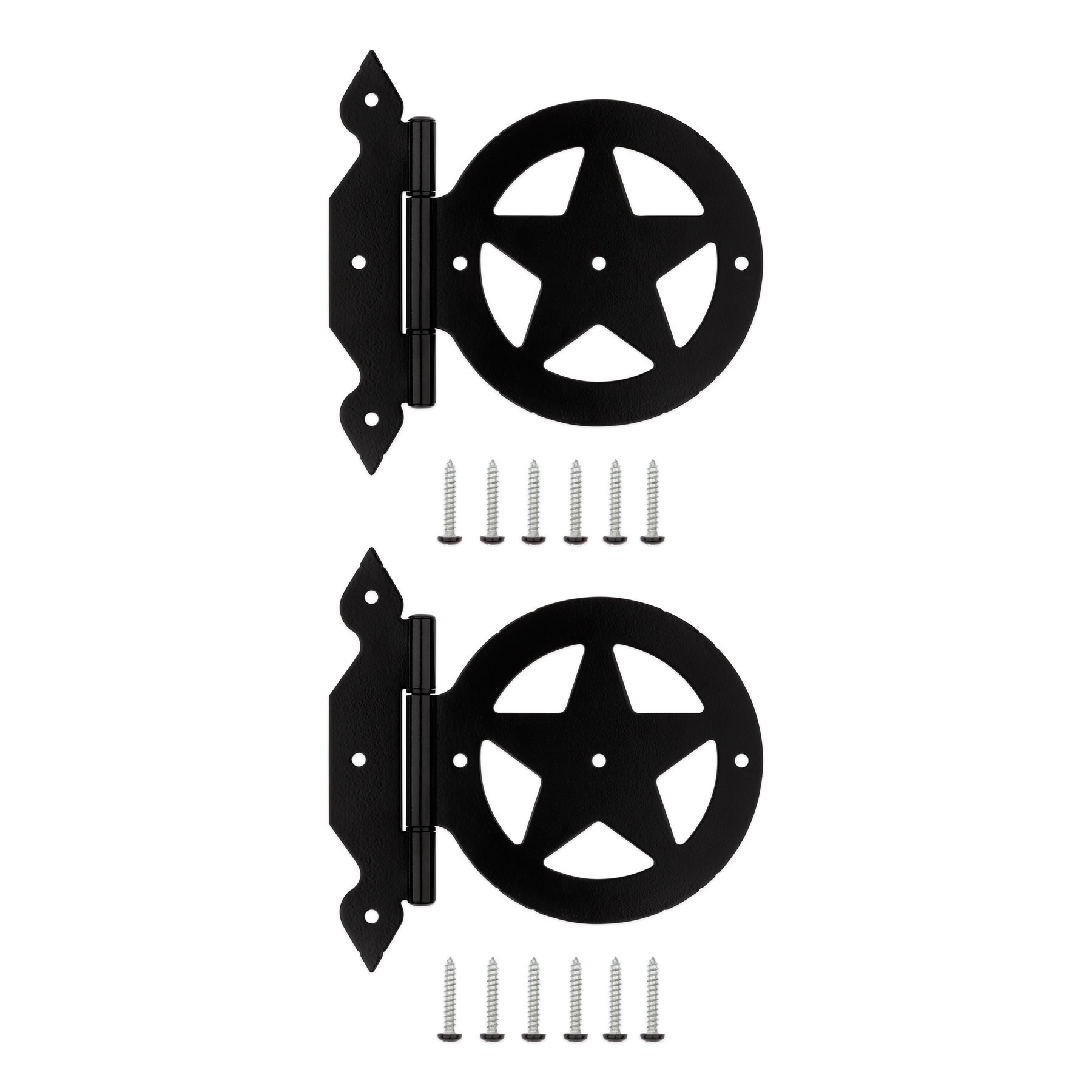 slide 4 of 4, National Hardware 2 -Pack 8-3/5-in Black Gate hinge, 1 ct