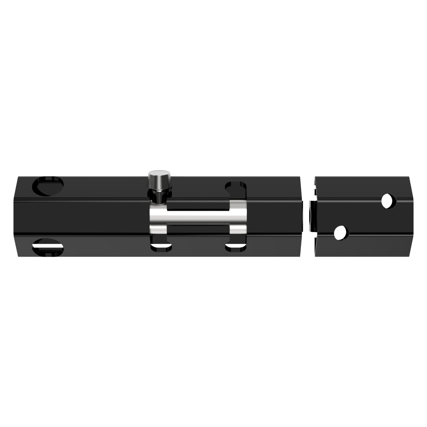 slide 4 of 6, National Hardware 6-in Black Gate lock, 1 ct