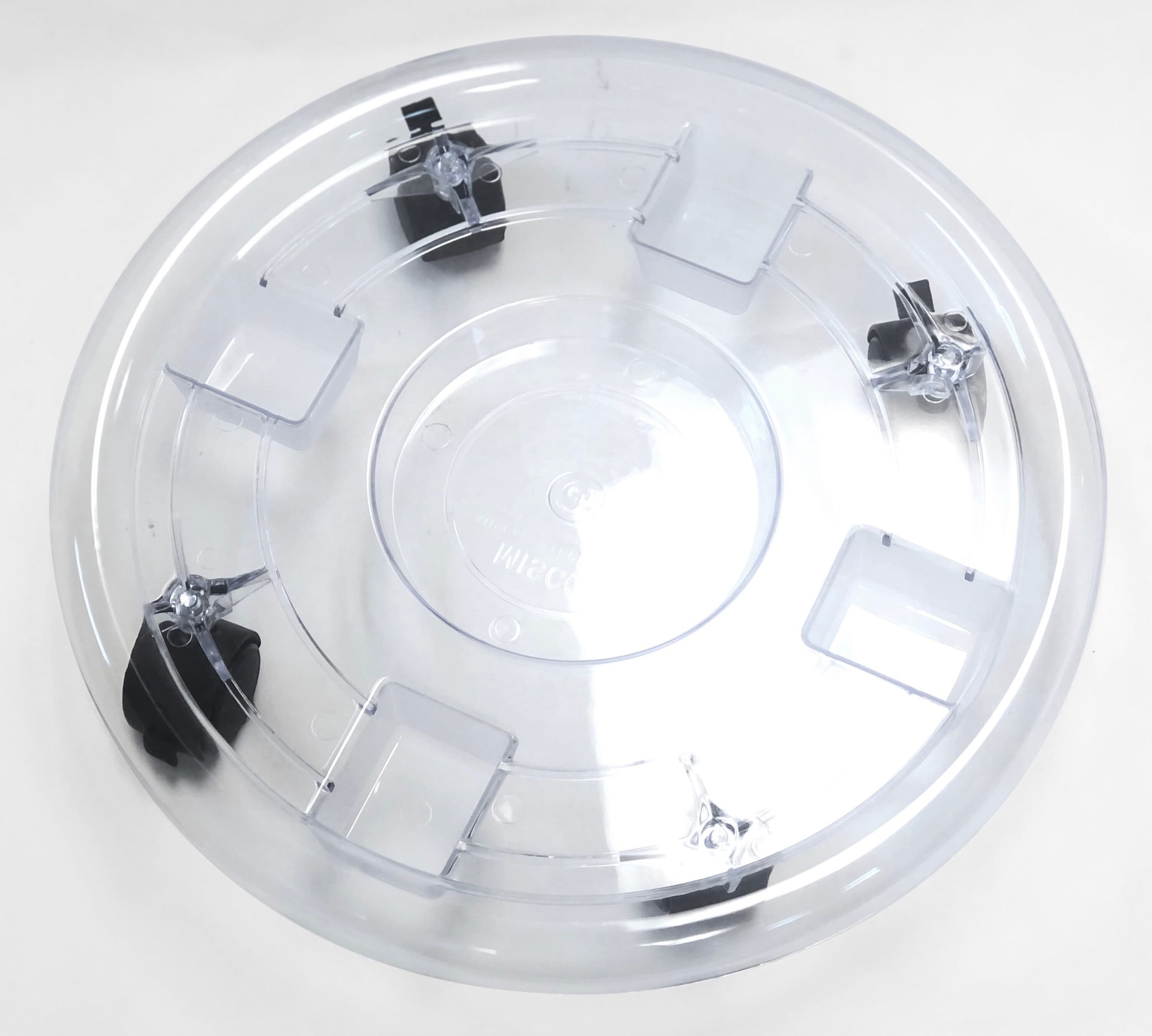 slide 2 of 6, Style Selections 16-in L x 16-in D x 3.34-in H Clear Plant Caddy, 1 ct