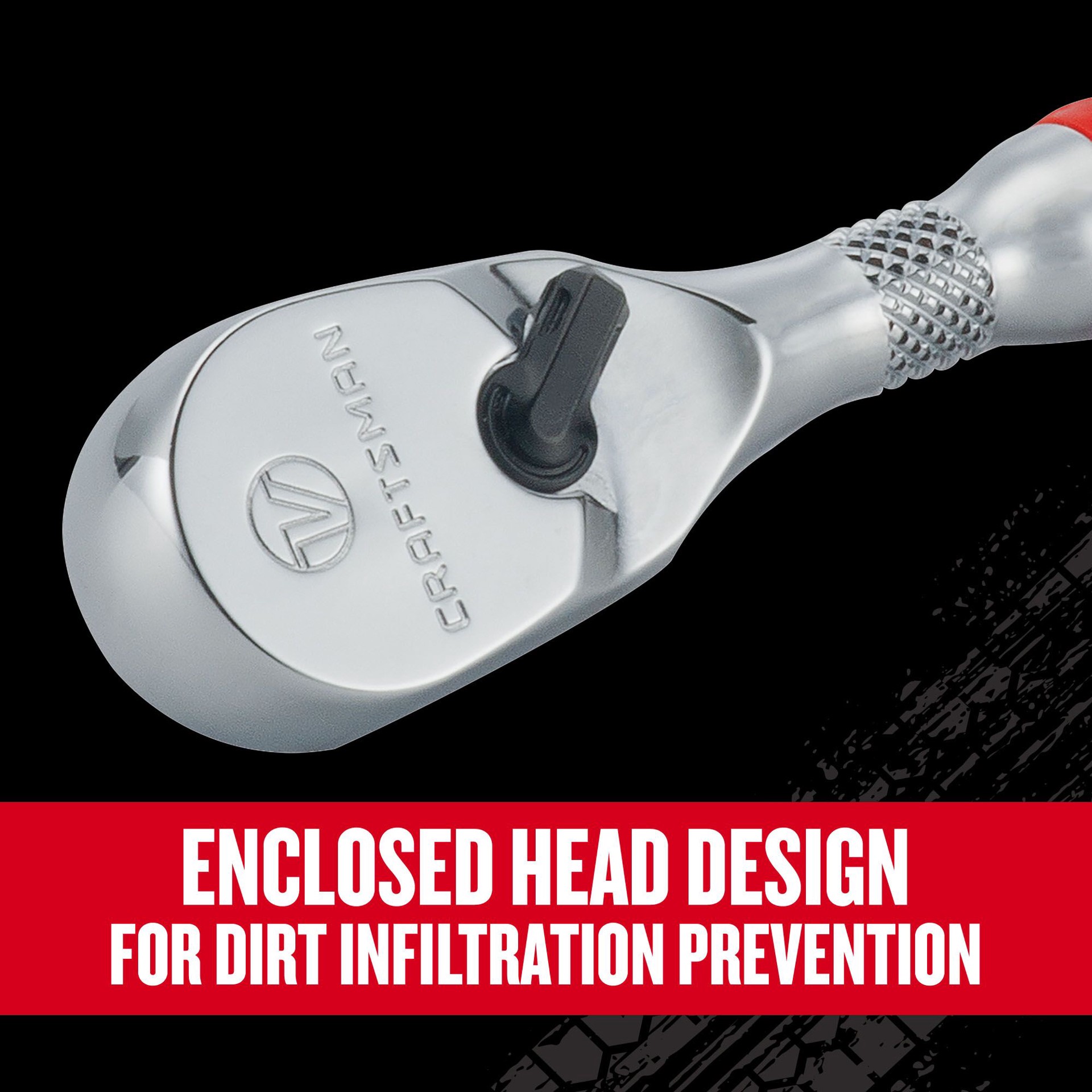 slide 4 of 6, CRAFTSMAN V-Series 80 -Tooth 1/4-in Drive Comfort grip Handle Ratchet, 1 ct