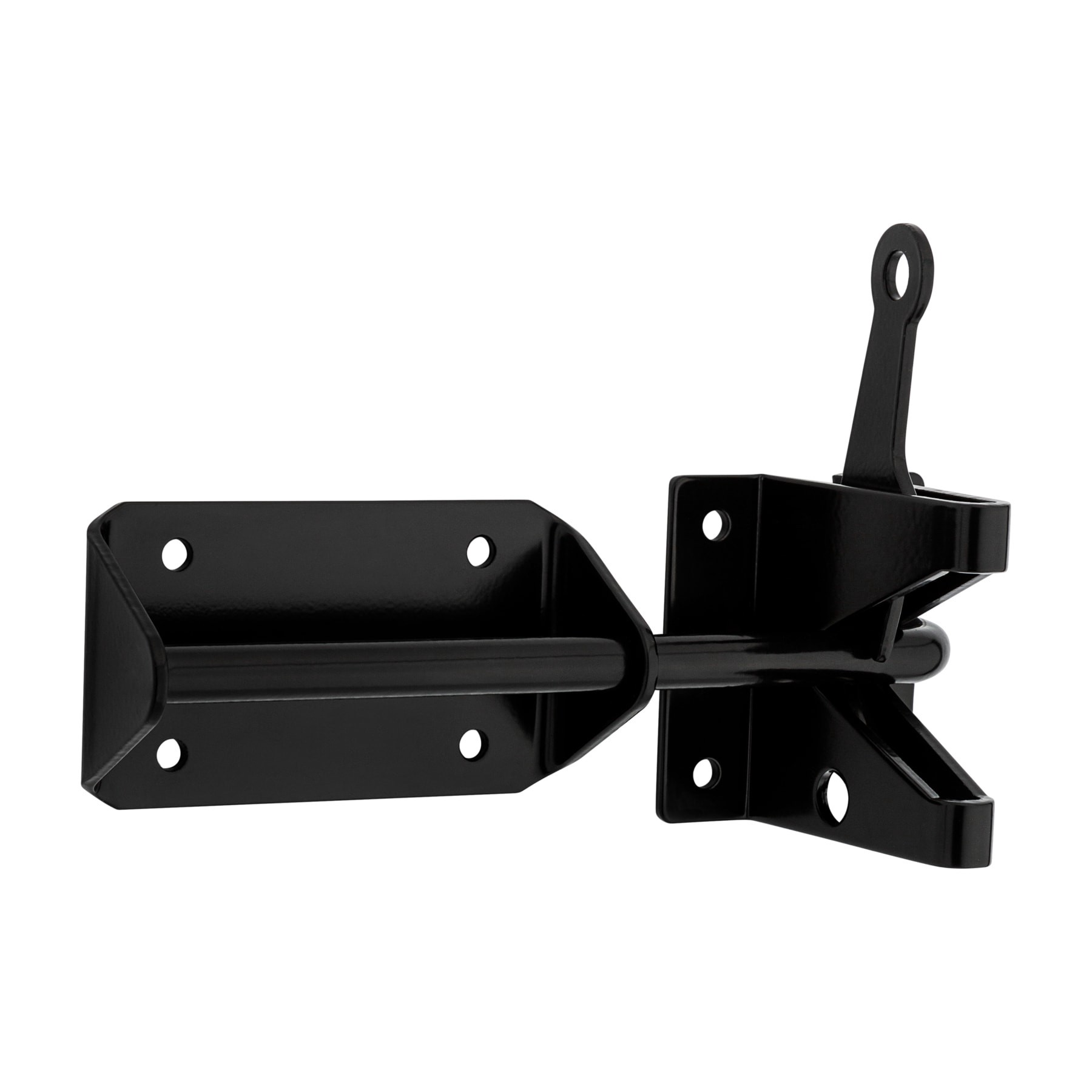 slide 2 of 6, National Hardware 7-1/2-in Black Gate latch, 1 ct