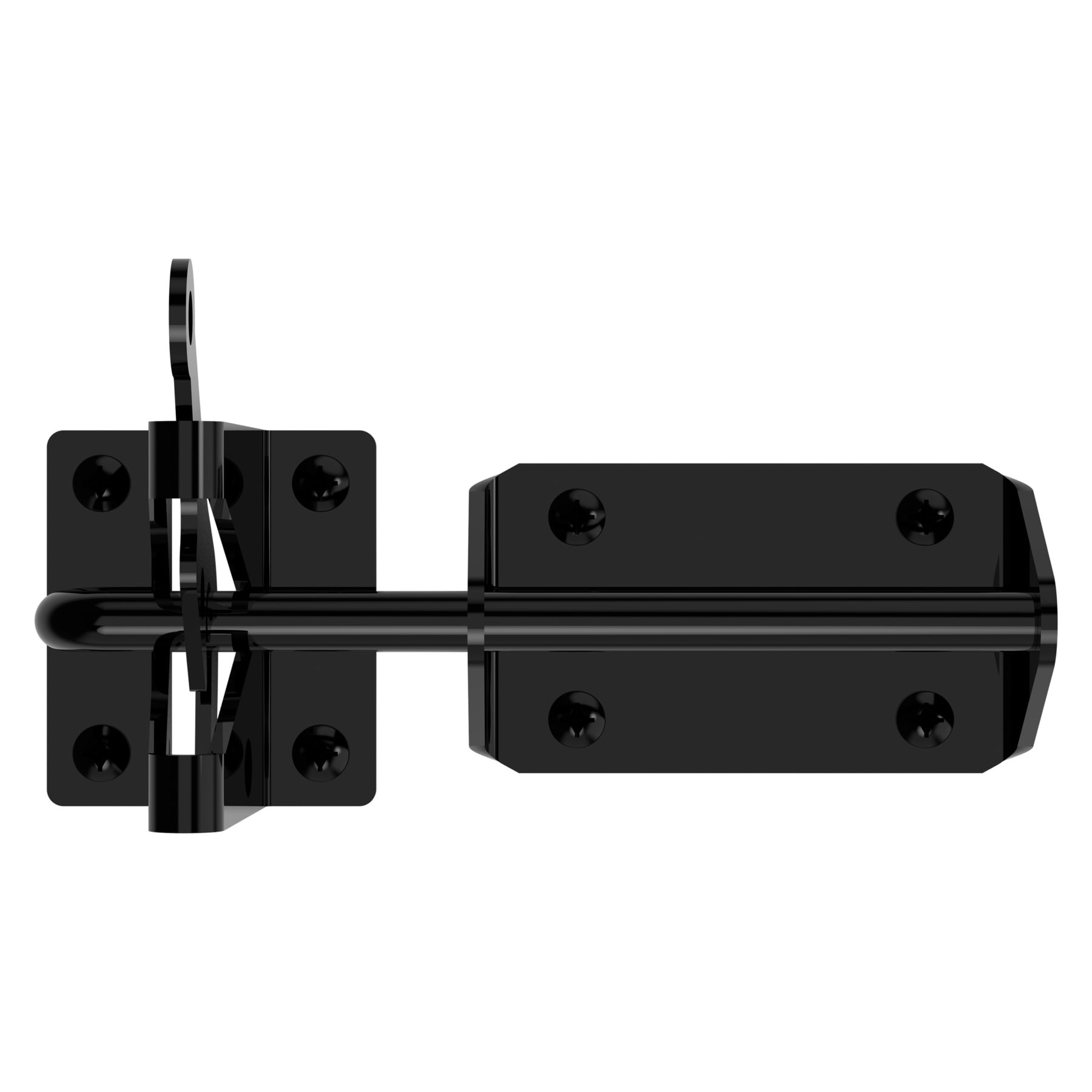 slide 3 of 6, National Hardware 7-1/2-in Black Gate latch, 1 ct