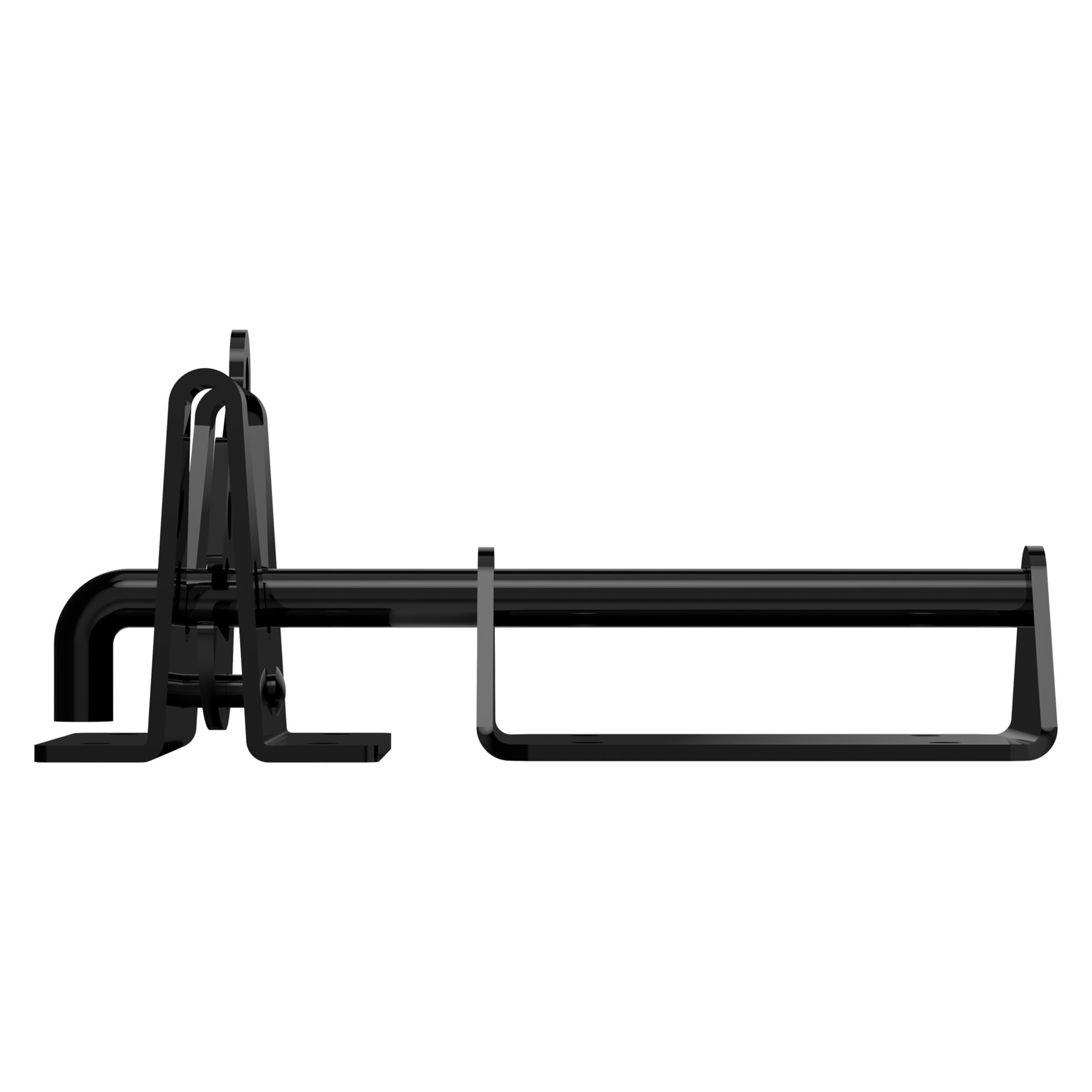 slide 5 of 6, National Hardware 7-1/2-in Black Gate latch, 1 ct