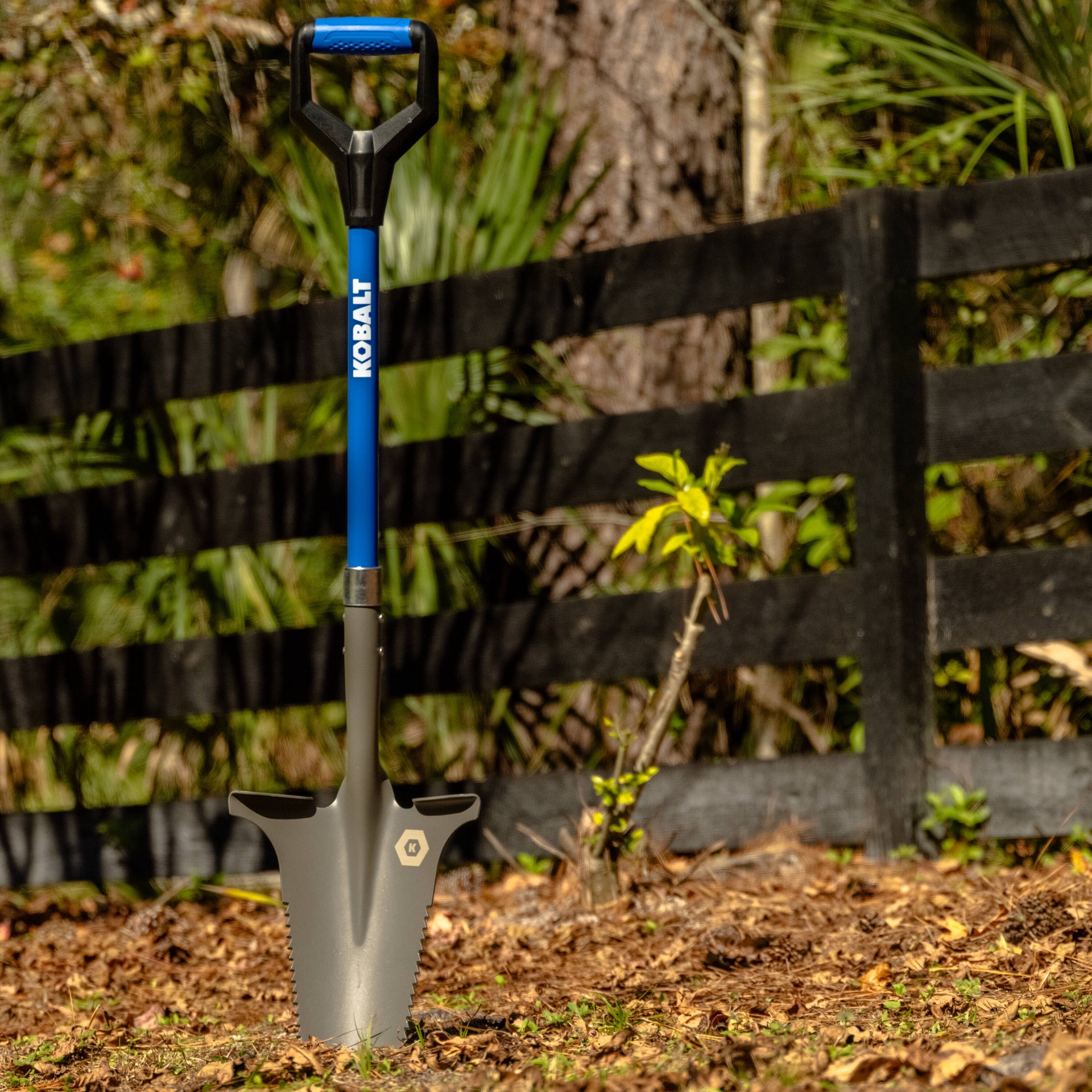 slide 6 of 6, Kobalt 44-in Fiberglass D-Handle Root cutting shovel, 1 ct